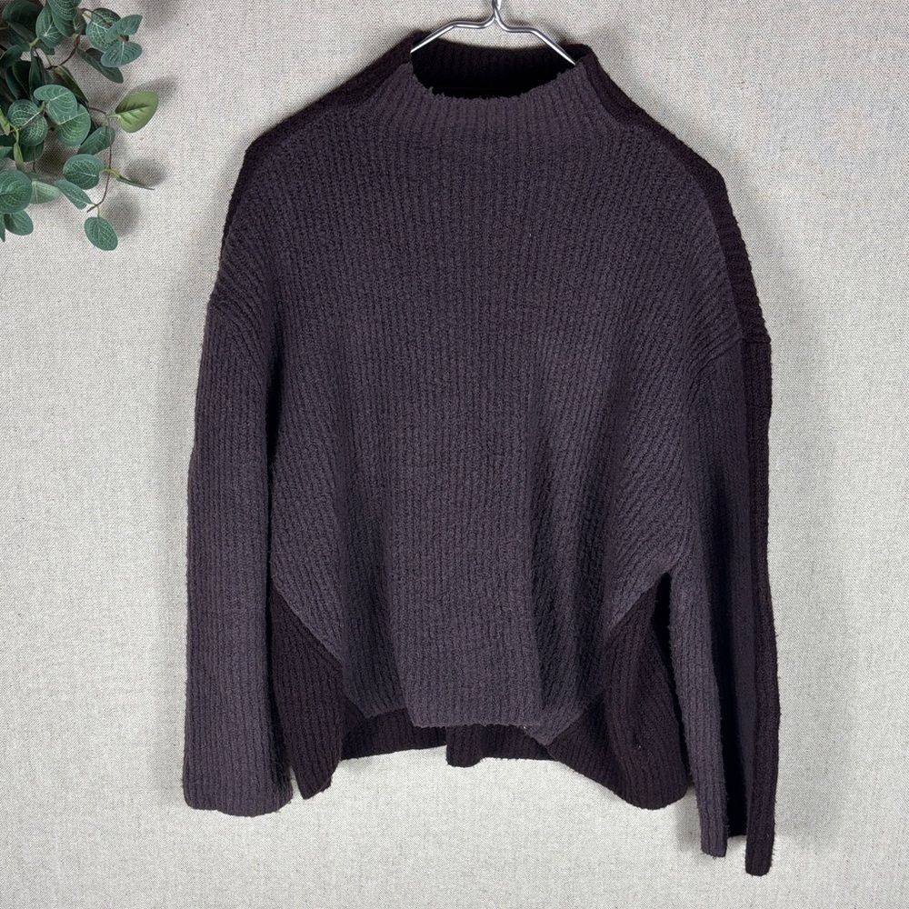 Prologue Dual Purple Mock Neck Sweater Medium
